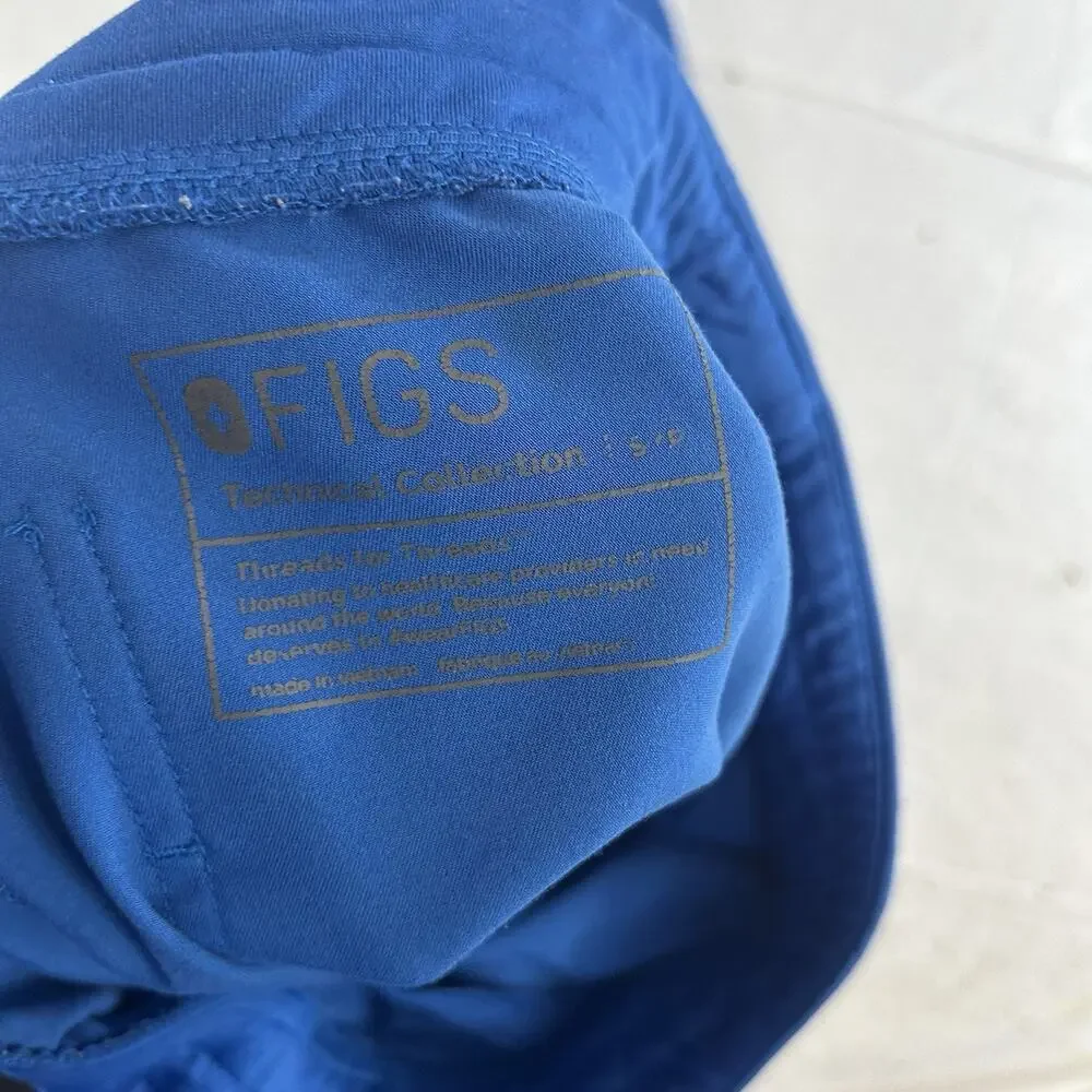 FIGS Technical Collection Zamora Jogger Scrub Pants Womens Blue - Picture 4 of 11